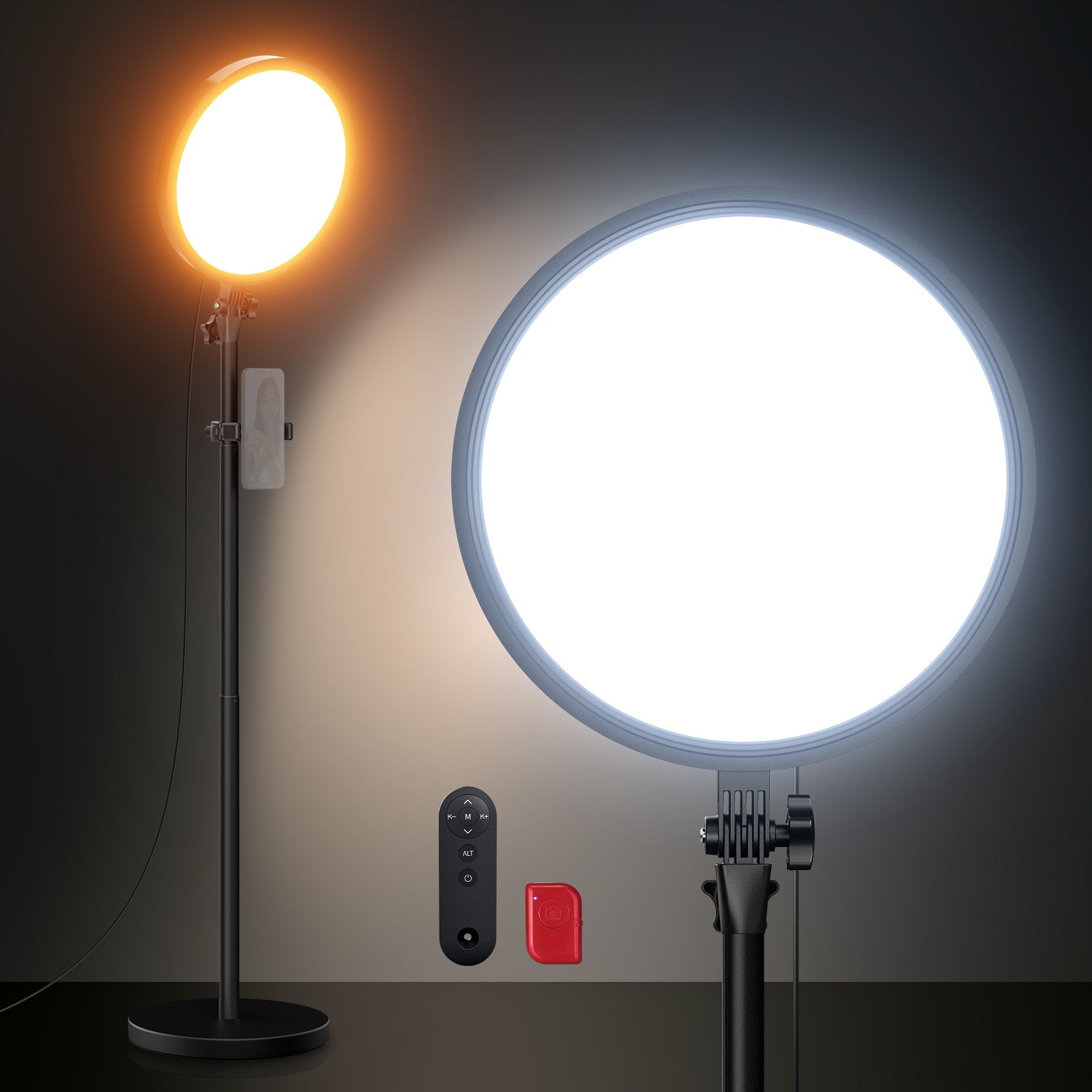 2 pack NEEWER BASICS BR45B 13" 45W Full Screen Ring Lights
