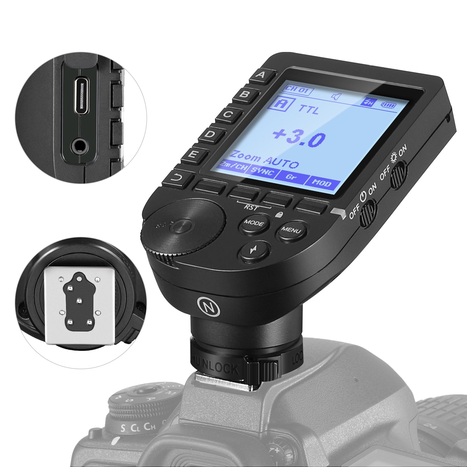 NEEWER QPRO-N TTL Wireless Flash Trigger for Nikon