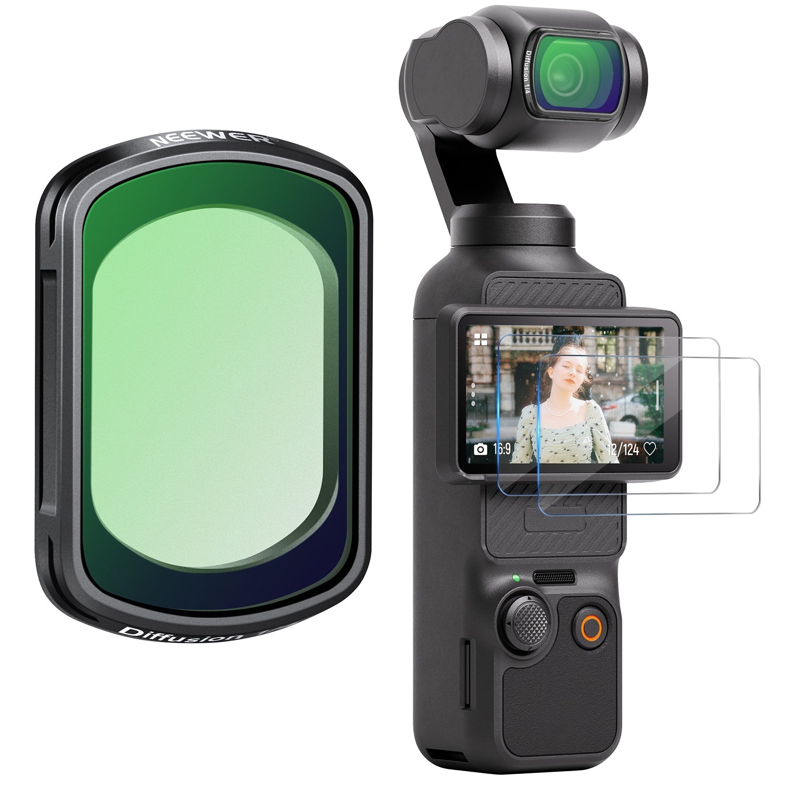 NEEWER Magnetic Black Diffusion Filter