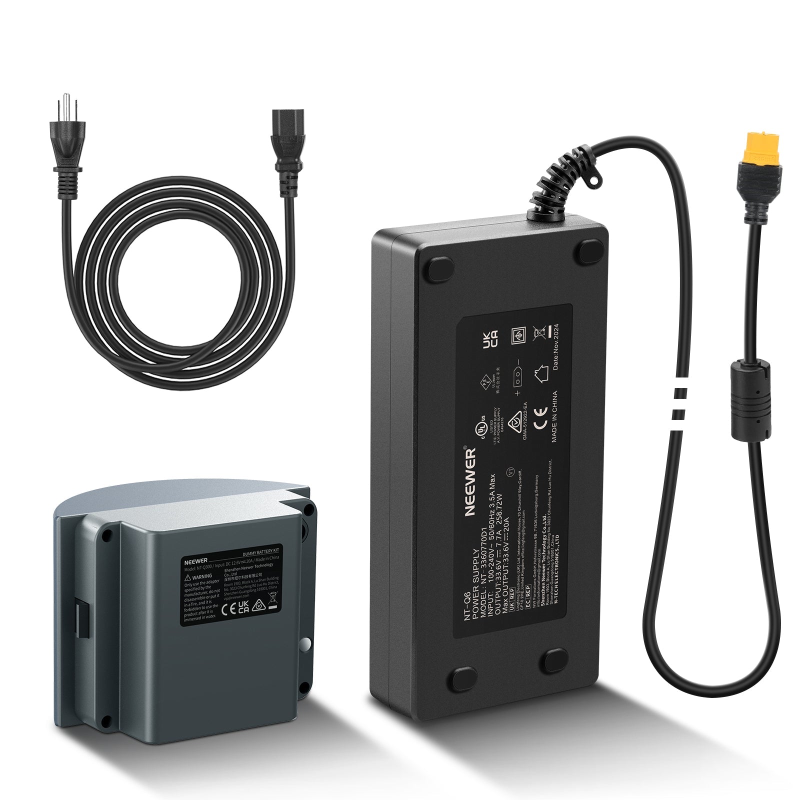 NEEWER NT-Q300 Dummy Battery Kit for Q300 Strobe Flash