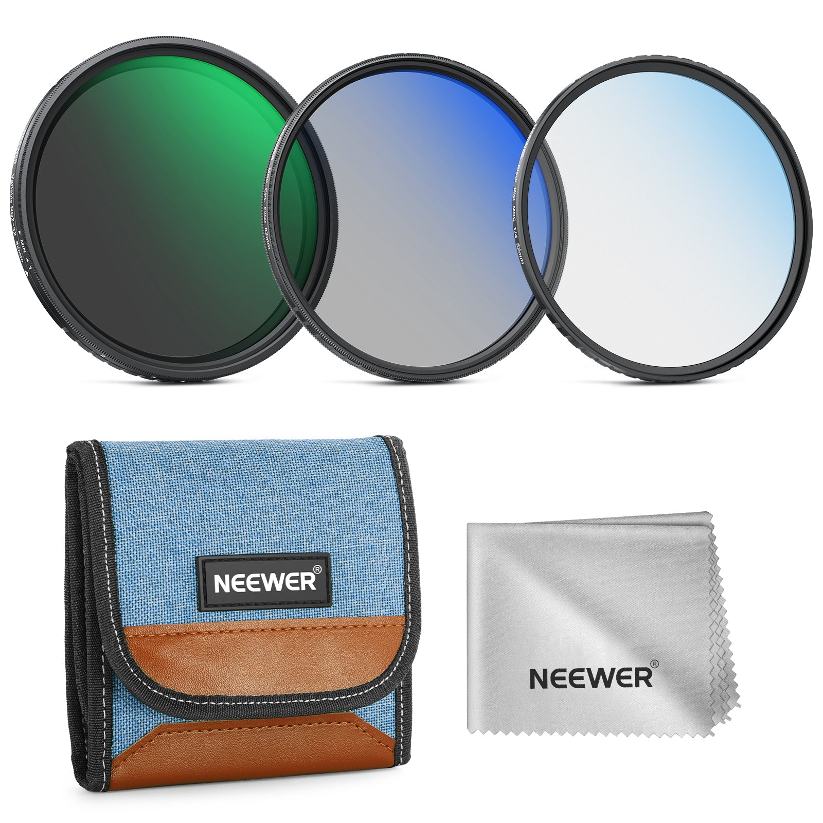 NEEWER Variable ND2-32+CPL+1/4 Black Diffusion Filter Kit