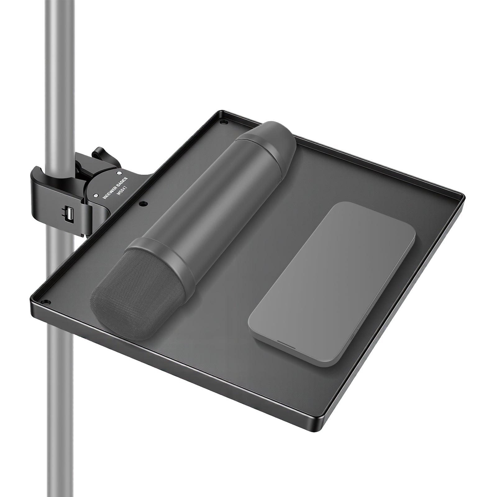 NEEWER MS047 Microphone Stand Tray with Crab Clamp