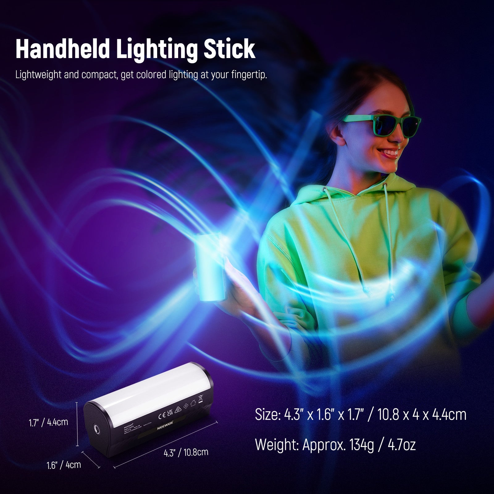 NEEWER TL96RGB Handheld lighting stick