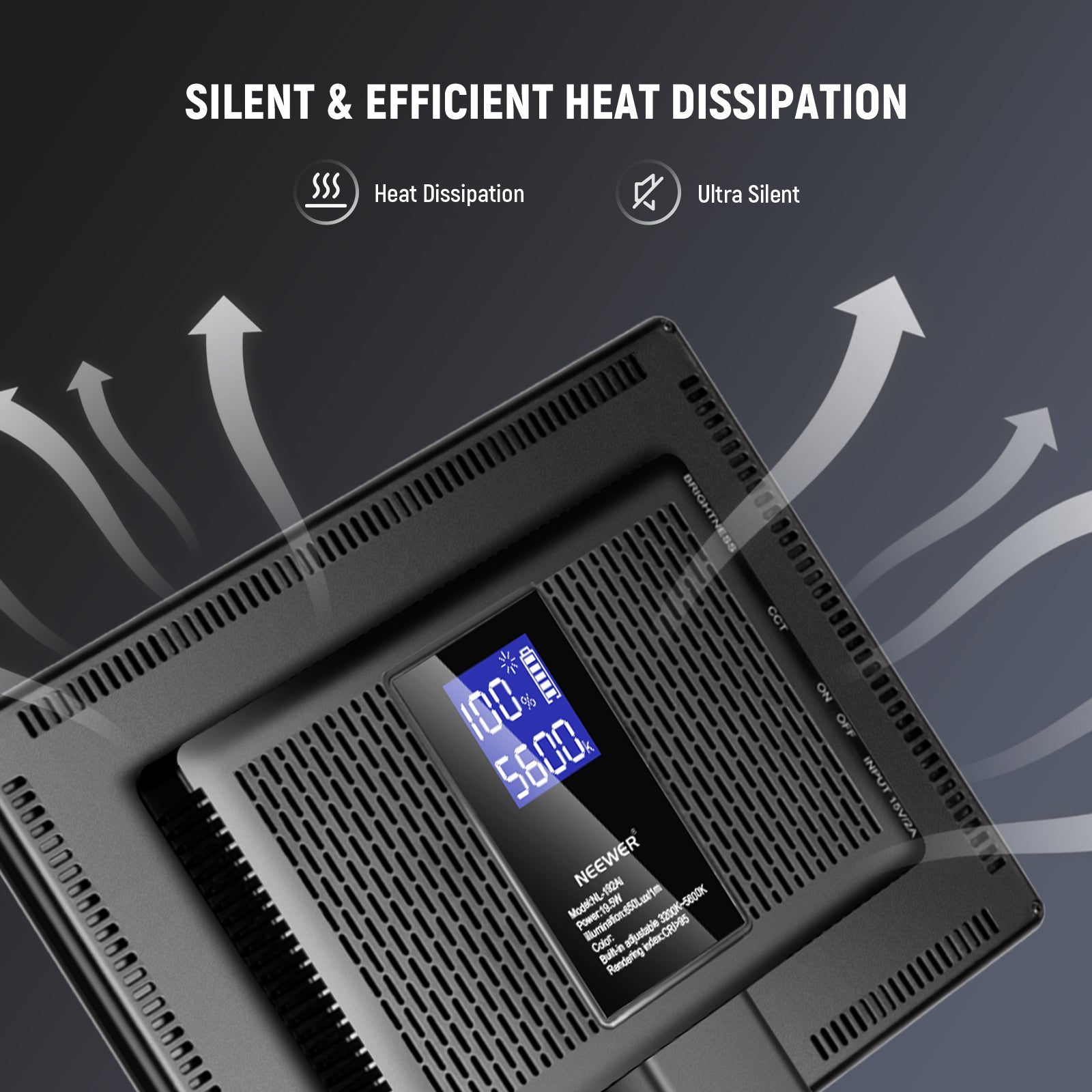 the heat dissipation holes ensure efficient cooling