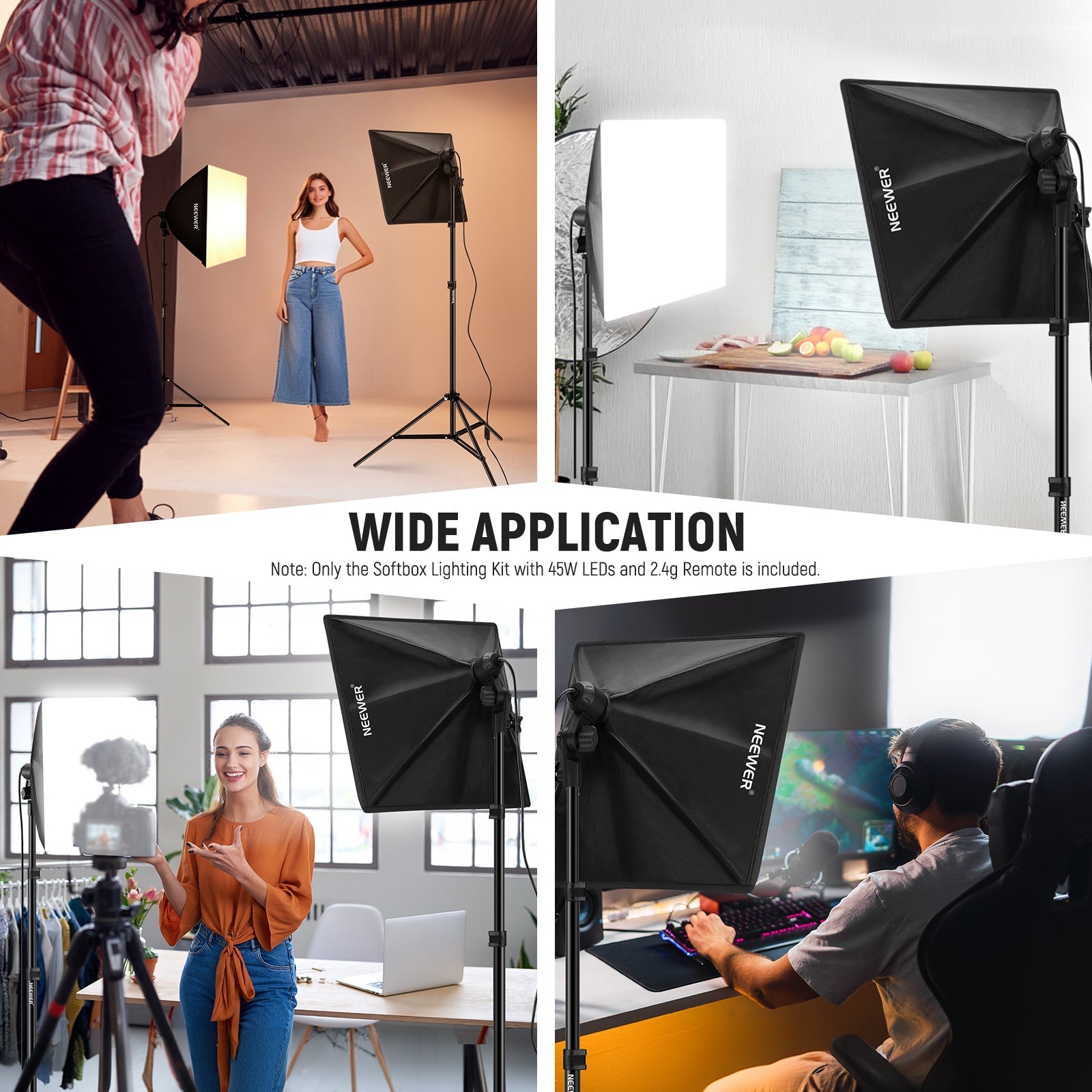 Wide Applications of the NEEWER NK103 2 Pack Softbox Lighting Kit