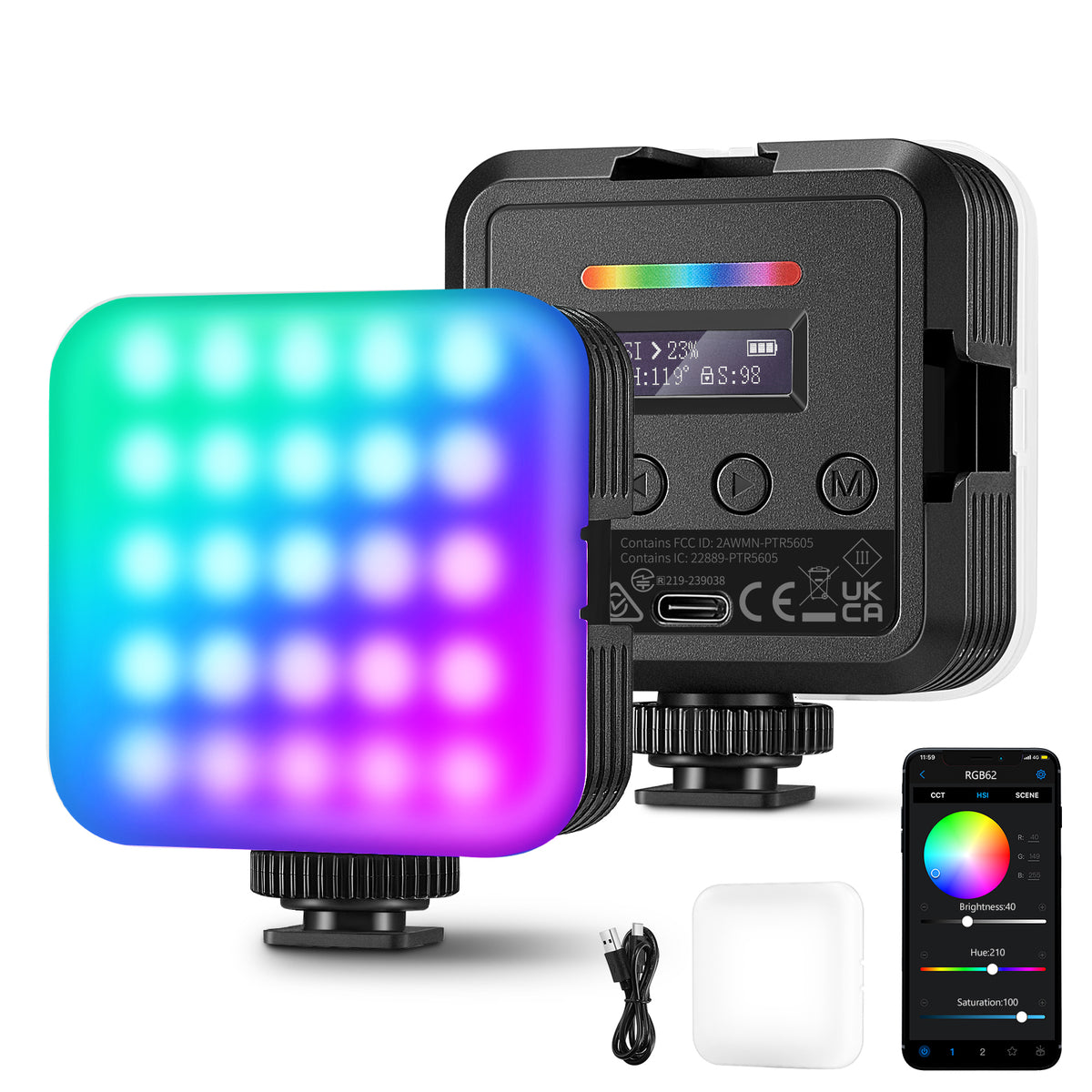 neewer rgb pocket light