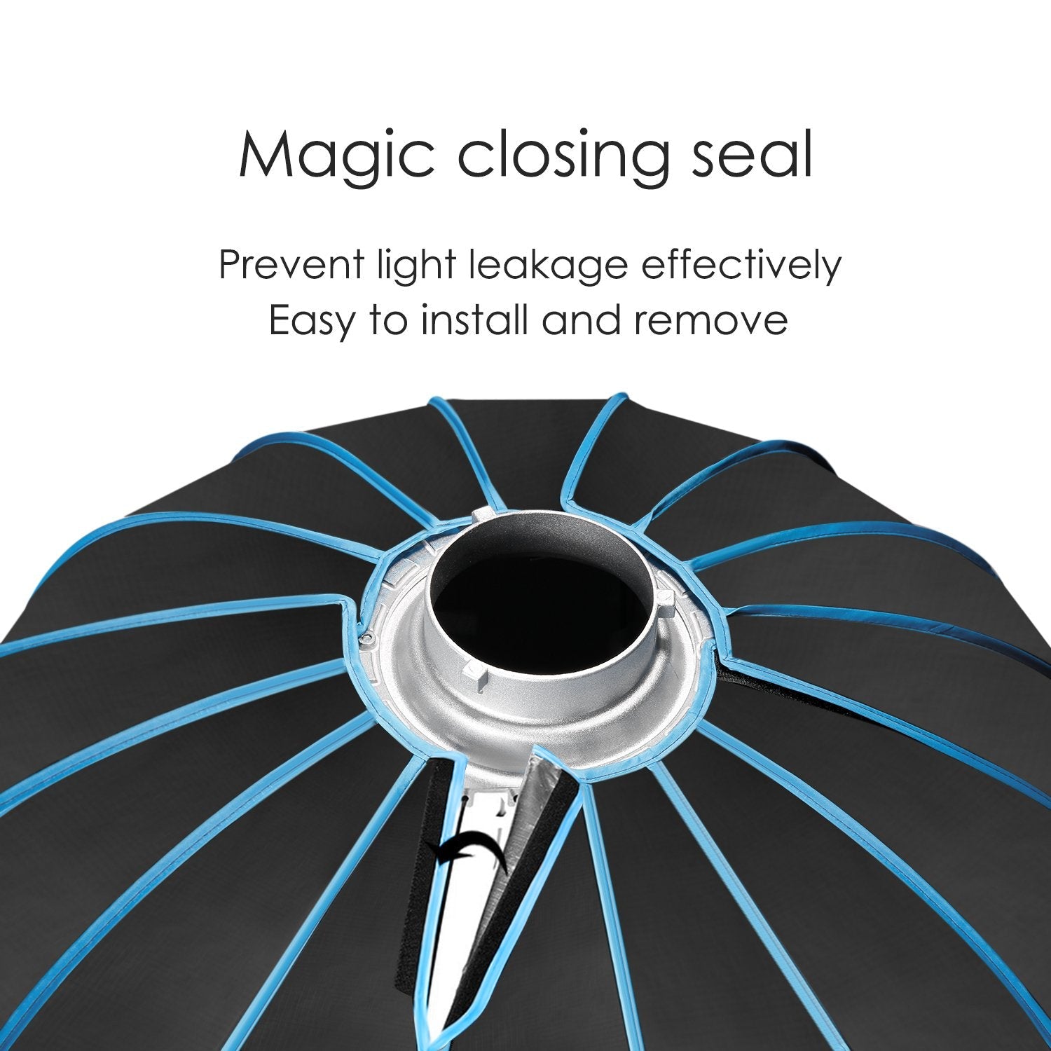 Neewer Foldable Hexadecagon 36"/90cm Softbox with Blue Rim and Bowens Mount - neewer.com