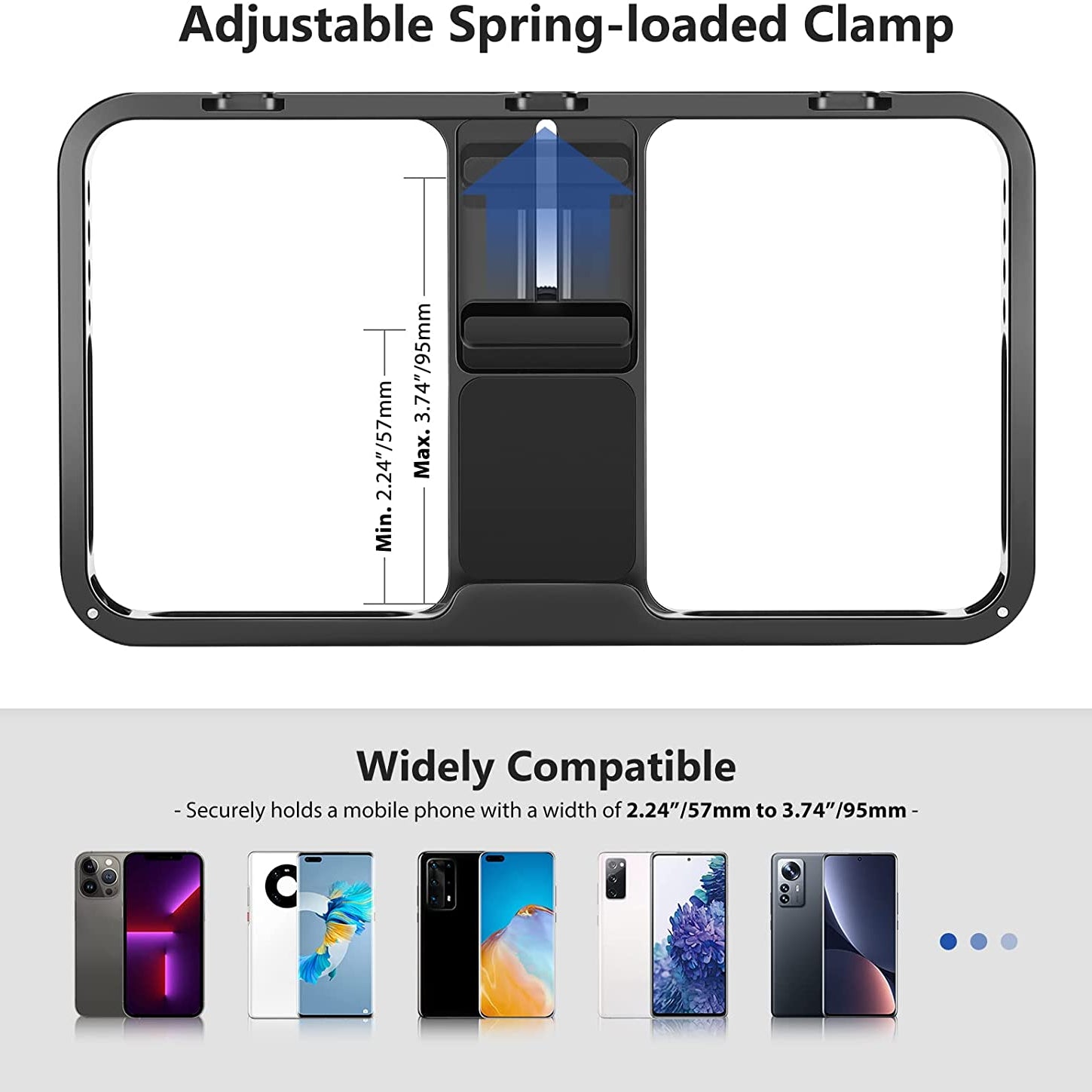 Neewer Aluminum Handheld Universal Phone Video Rig Kit with Silicone Handles