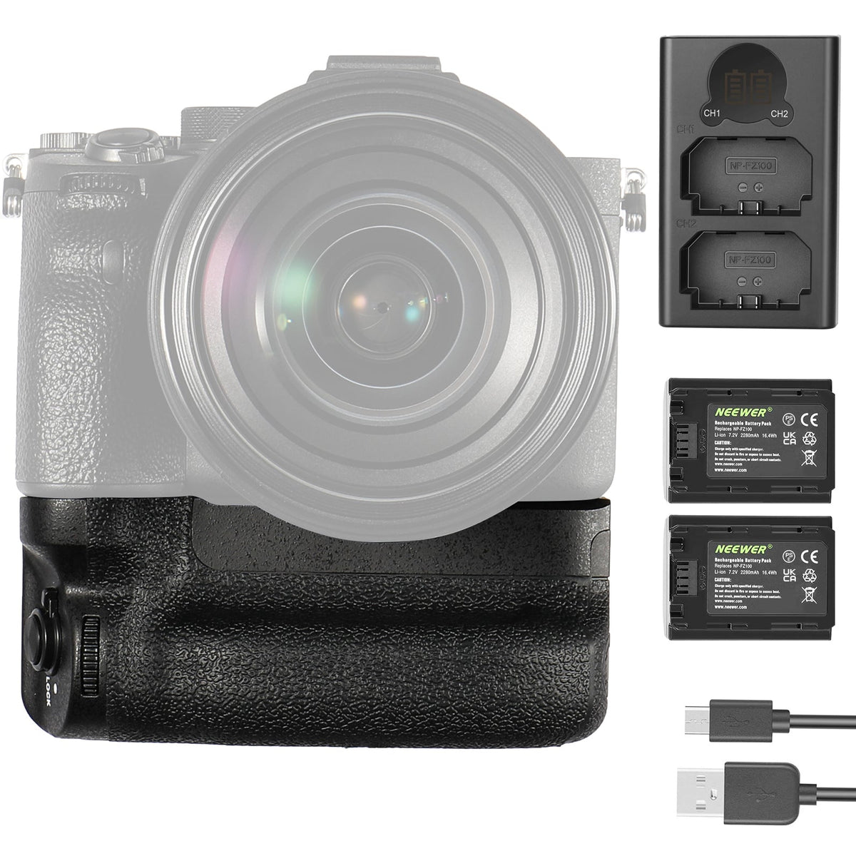 Sony Alpha A7 Iii Mirrorless Camera BG-A7IV Vertical Battery Grip
