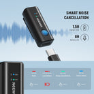 Activate -30dB noise cancellation with 1 click to minimize unwanted ambient noise.