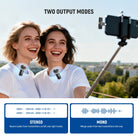 NEEWER KM23 Max Wireless Clip On Lavalier Microphone offers two output modes.