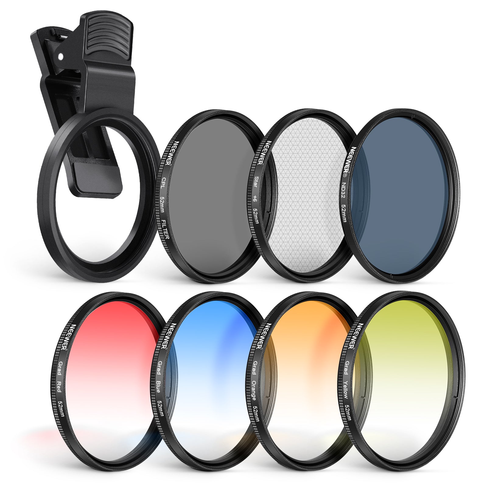 NEEWER Clip On Filters Kit for Phone & Camera