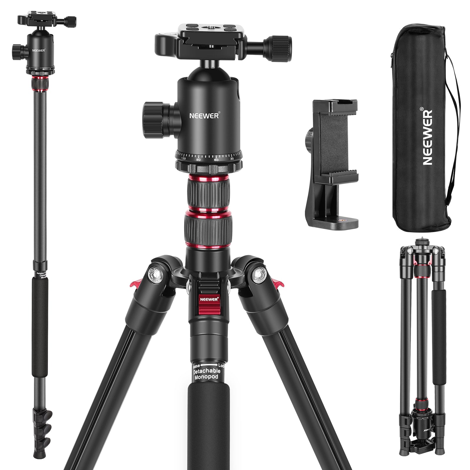 NEEWER 77'' Aluminum Alloy Camera Monopod Tripod NEEWER