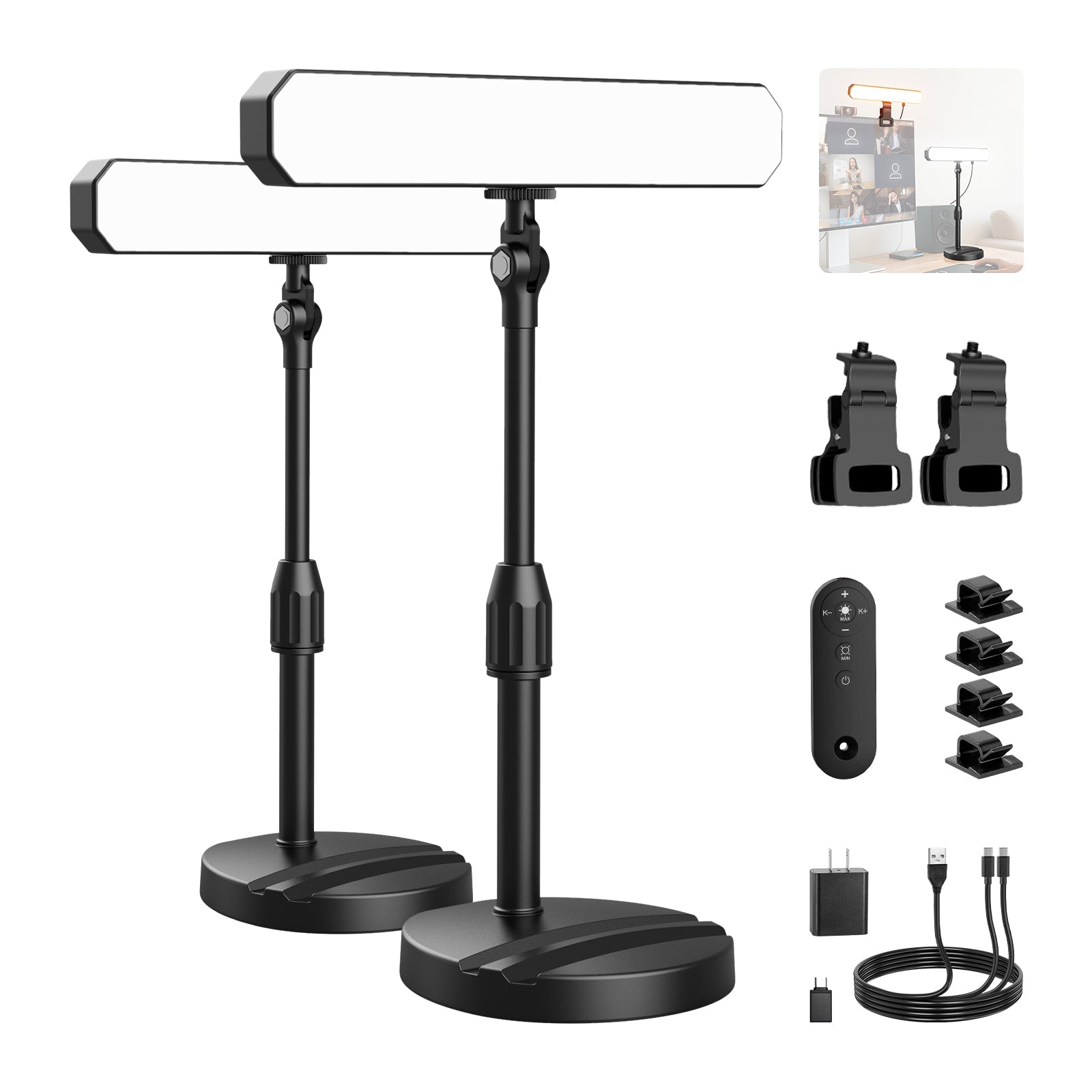 NEEWER L10 Bi Color LED Desktop Light Kit