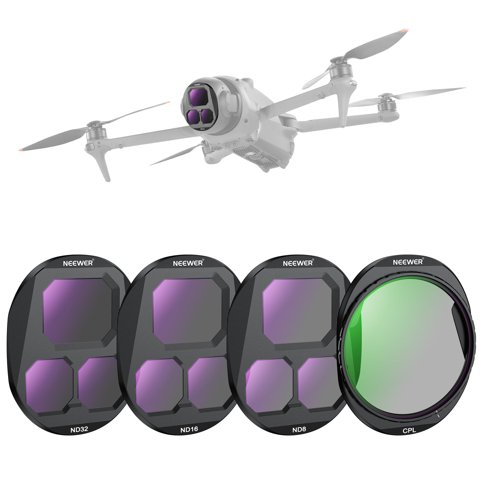 NEEWER CPL + ND Filter Set For DJI Mavic 4 Pro Drone