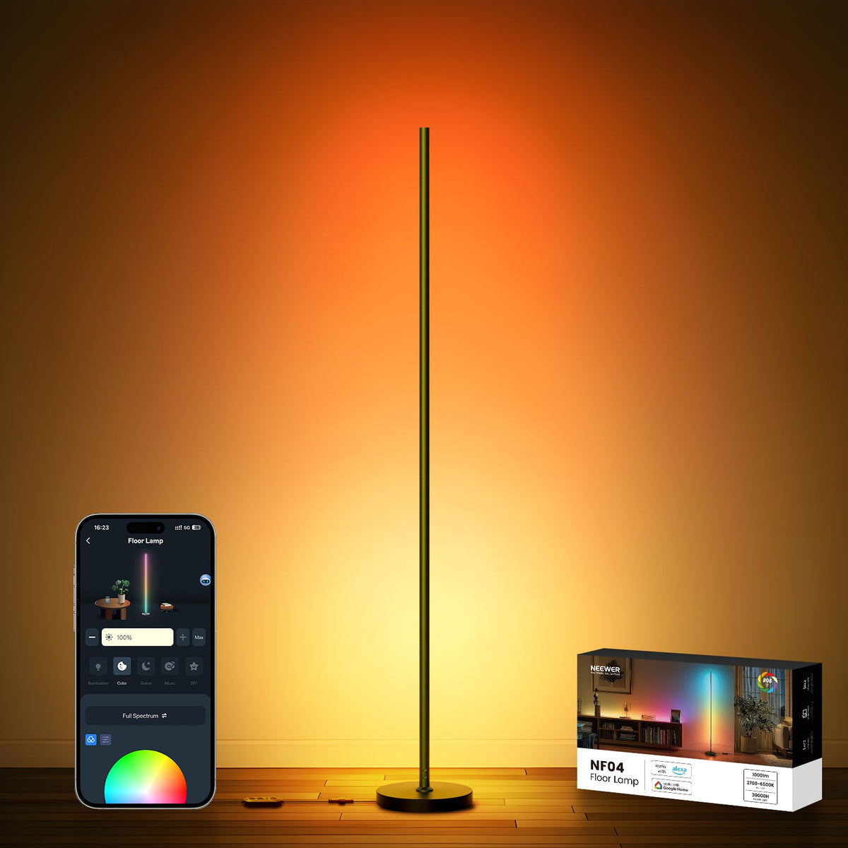 NEEWER NF04 1000lm Smart RGBW LED Floor Lamp – NEEWER.UK