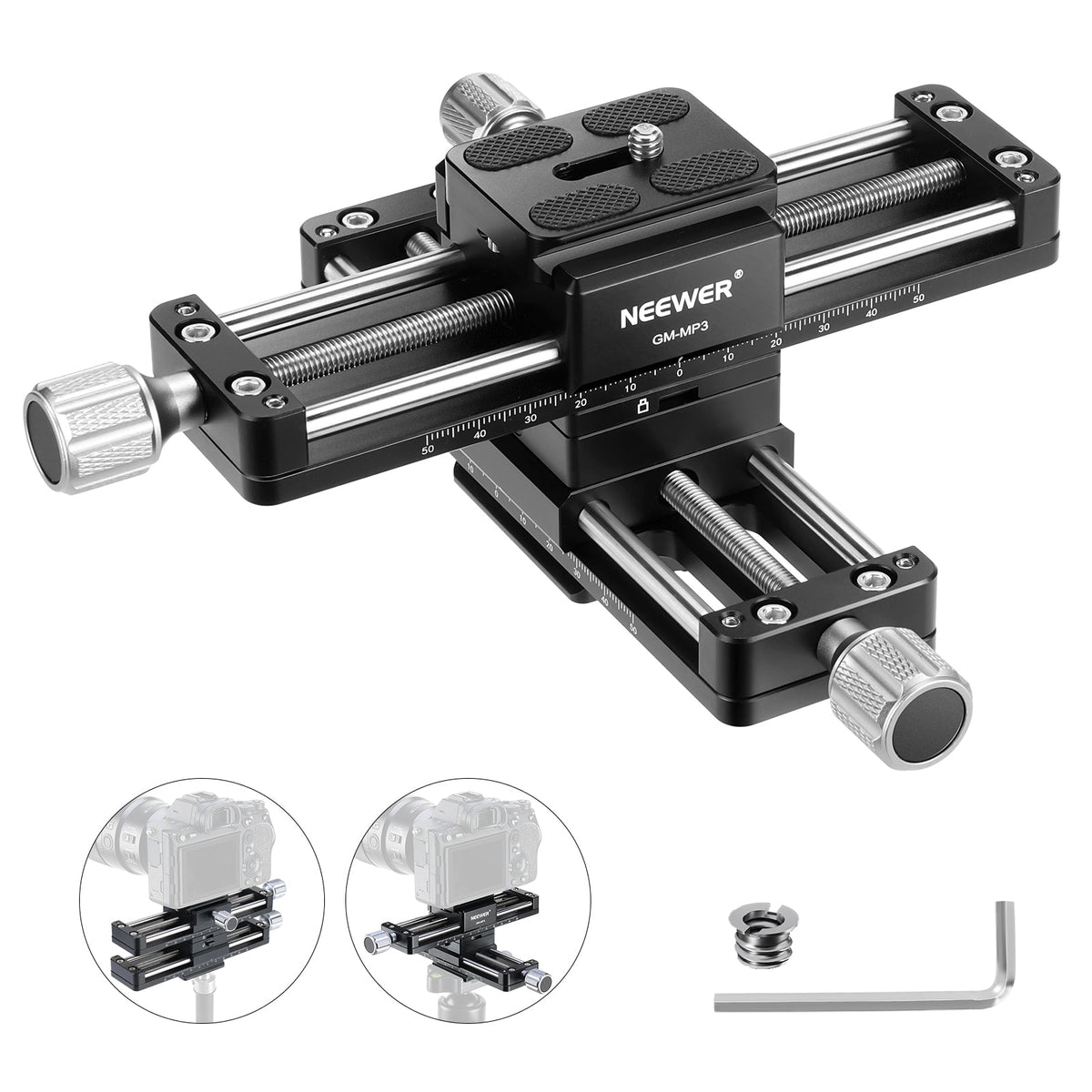 NEEWER GM-MP3 4 Axis Macro Focusing Rail - NEEWER