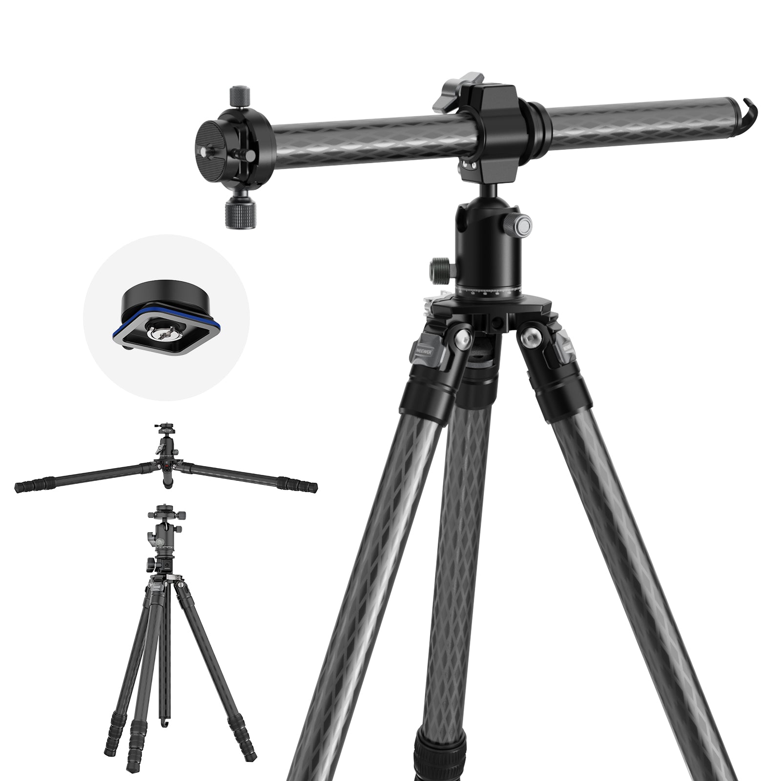 Neewer Phone All Metal Heavy Duty Tripod Case is high quality Included