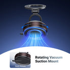 Simply rotate to securely attach the suction cup phone holder mount stand to the car dashboard