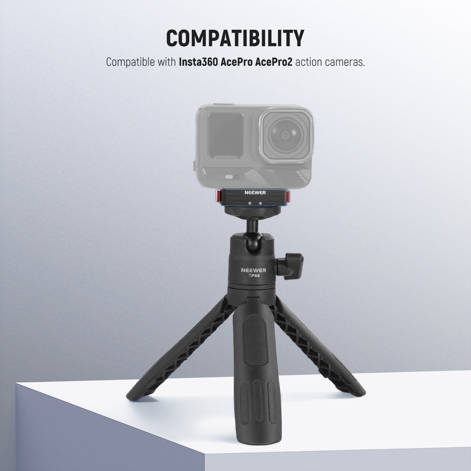 NEEWER GP-87 Magnetic Quick Release Mount is designed for Insta360 AcePro AcePro2