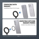 NEEWER DS029 Dual Magnetic Phone Holder Tripod Mount is compatible with MagSafe.