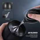 Robust Silicone Air Blower easily removes dust, with a fine nozzle to avoid scratches.