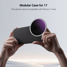 A pair of hands holding an iPhone 17 with a NEEWER PA159 phone case