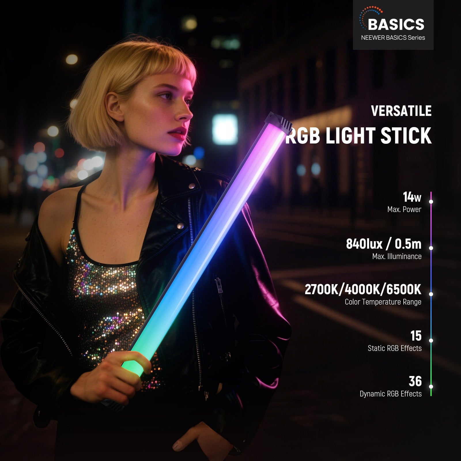 NEEWER SL50 is a versatile RGB video light