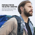 NEEWER GP-67 Backpack Strap Mount Kit is portable for on the go POV shooting.