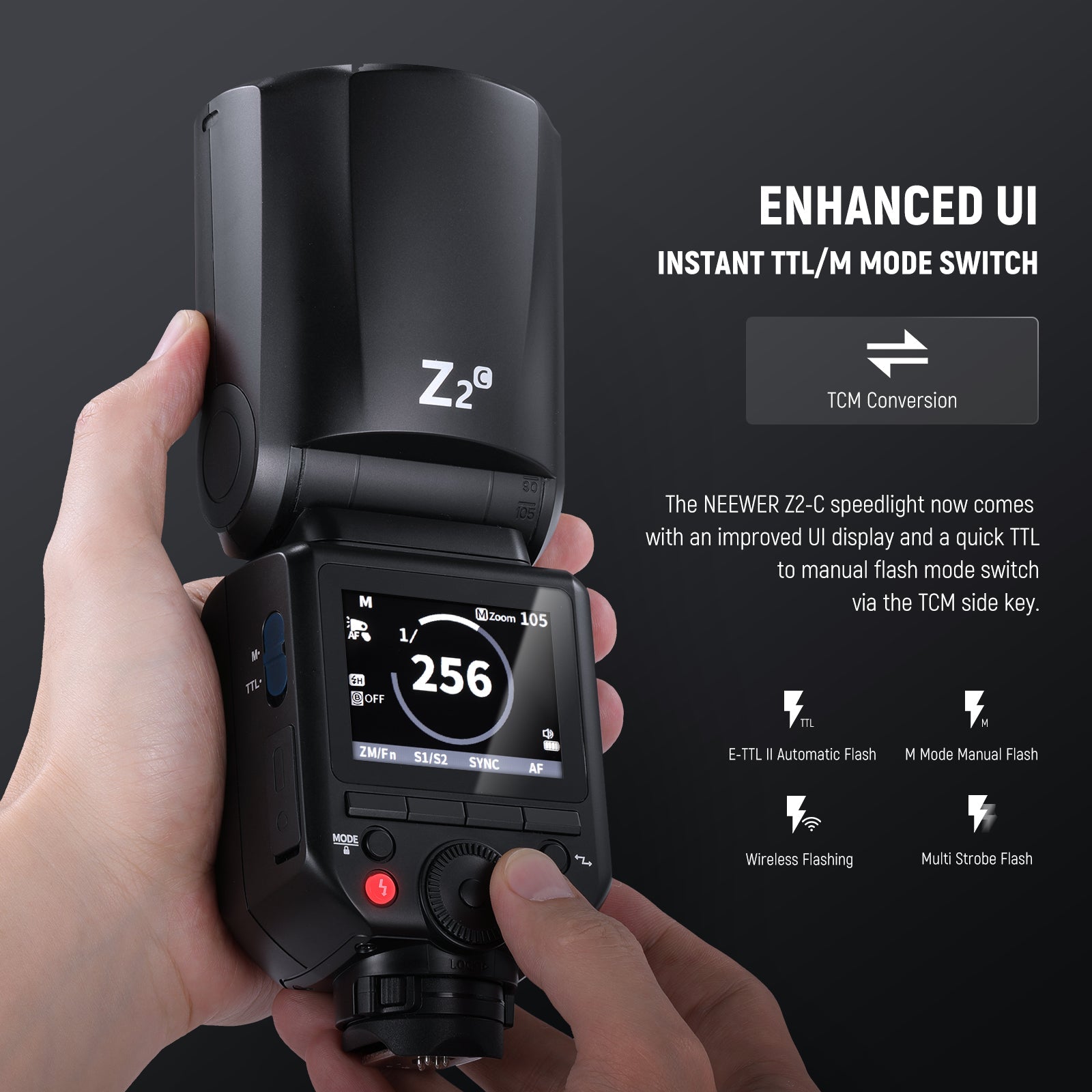 Neewer NW625 Flash Con Numero Guida 54 – Potente Lampo Per Canon, Nikon, Sony E Mirrorless, Zoom 18-180mm E Slitta Standard