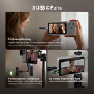 NEEWER M4U Magnetic Phone Vlog Selfie Monitor Screen features 3 USB C Ports.