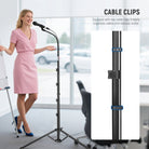 NEEWER MS010 Versatile Mic Stand Accessories Kit includes two cable clips.