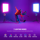 NEEWER AF200C Fabric LED RGB Video Light features 7 lighting modes.
