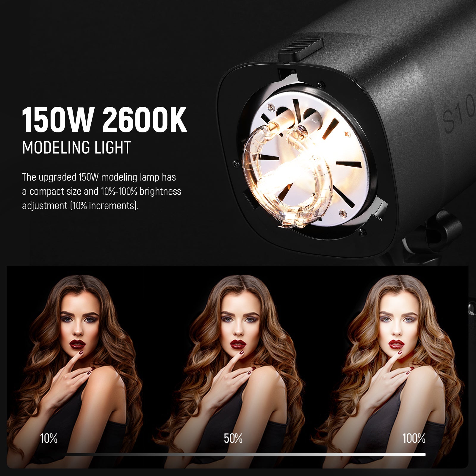 NEEWER S101-300W PRO Strobe Flash Monolight with Trigger - NEEWER