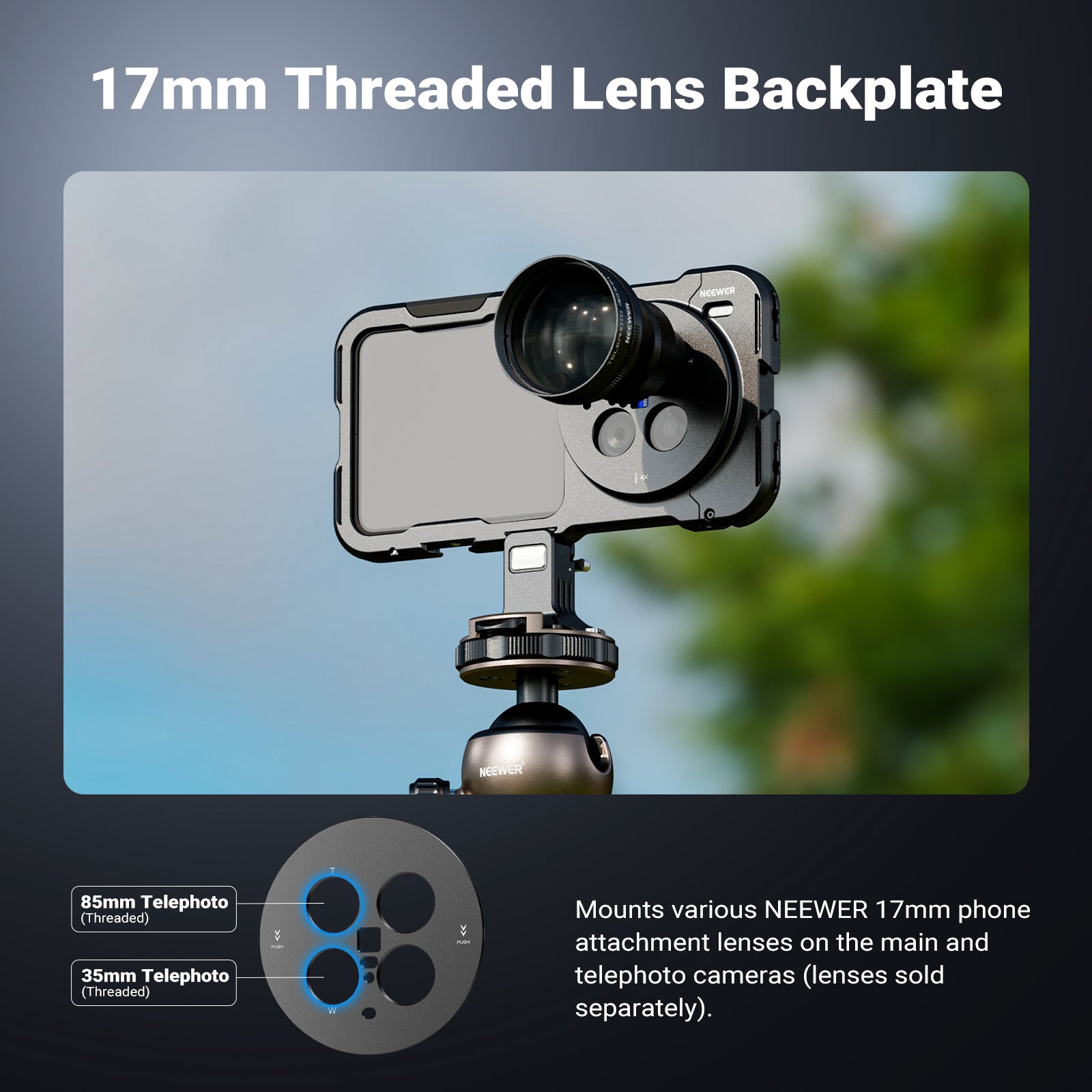 17mm Threaded Lens Backplate