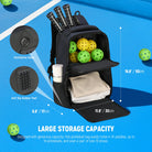 NEEWER PB01B Pickleball Backpack holds pickleballs and clothes.