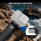 The insta 360 magnetic mount kit allows for assembly and disassembly in seconds