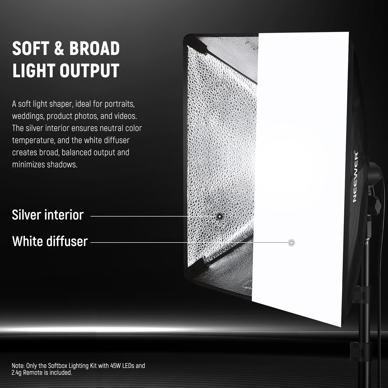 A soft light shaper is ideal for portraits and videos.