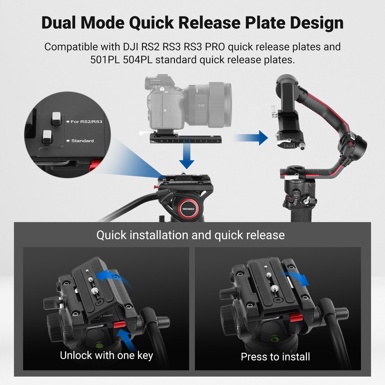 NEEWER BASICS TP05 74 Video Statief Monopod, 3-weg Pan Tilt Head Telefoonhouder Compatibel met iPhone DSLR, Reisopname Stand, Overhead Camera Mount, Crossbar, 18 kg Belasting NEEWER BASICS TP05 74 Video Statief Monopod, 3-weg Pan Tilt Head Telefoonhouder Compatibel met iPhone DSLR, Reisopname Stand, Overhead Camera Mount, Crossbar, 18 kg Belasting