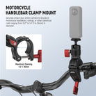 NEEWER CA165 Handlebar Clamp Mount securely attaches your action camera to a bicycle.