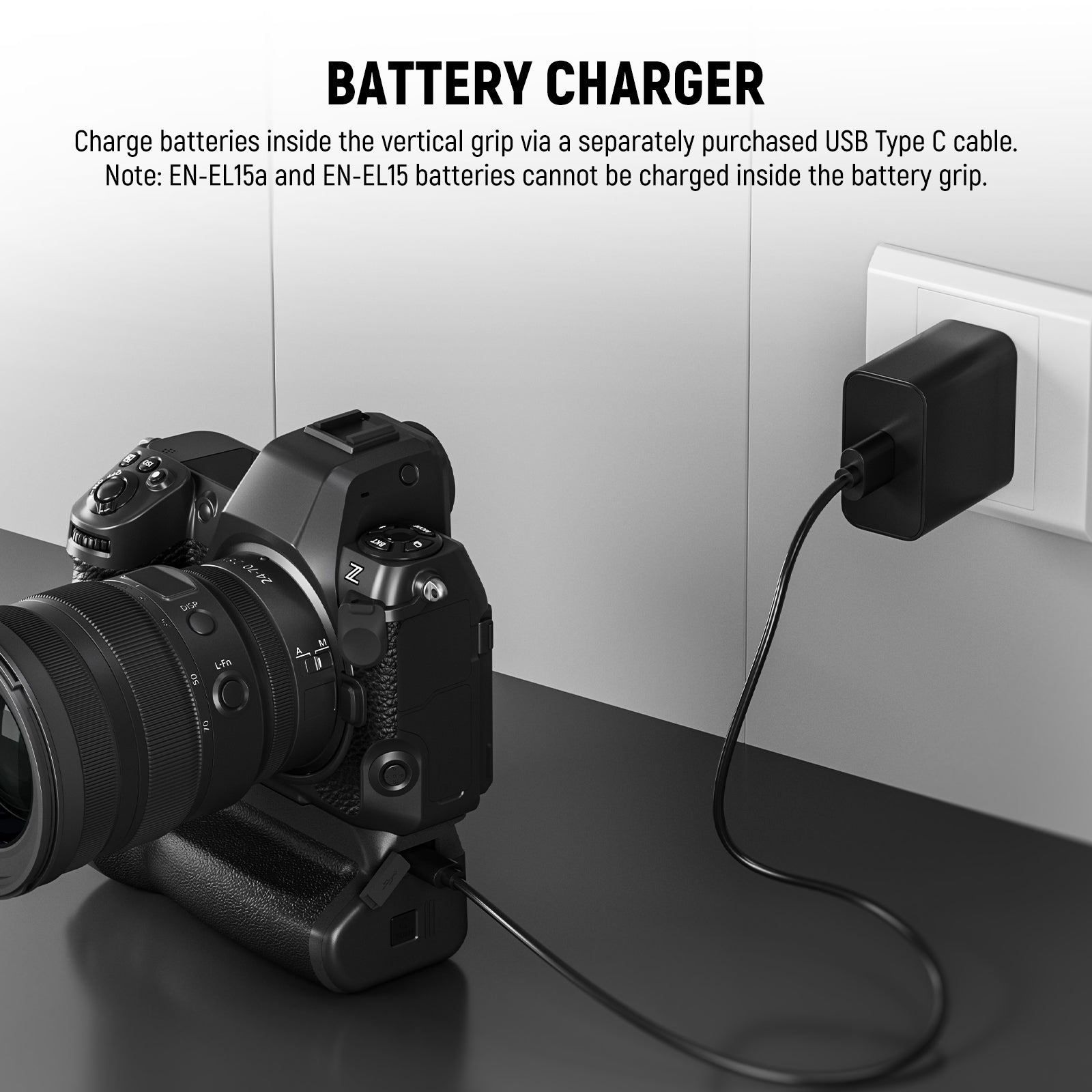 NEEWER MB-N12RC-L Replacement Battery Grip for Nikon Z8 - NEEWER