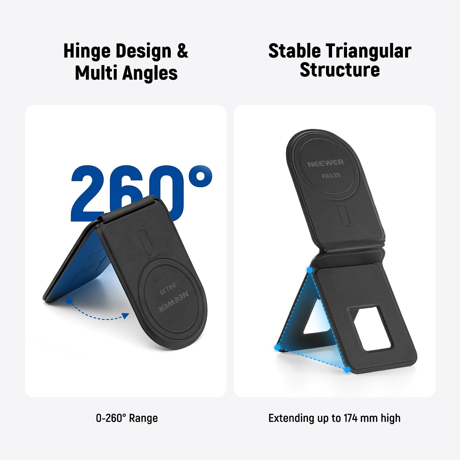 The mini cell phone selfie stick tripod stand compatible with iphone forms a small but stable triangular holder mount