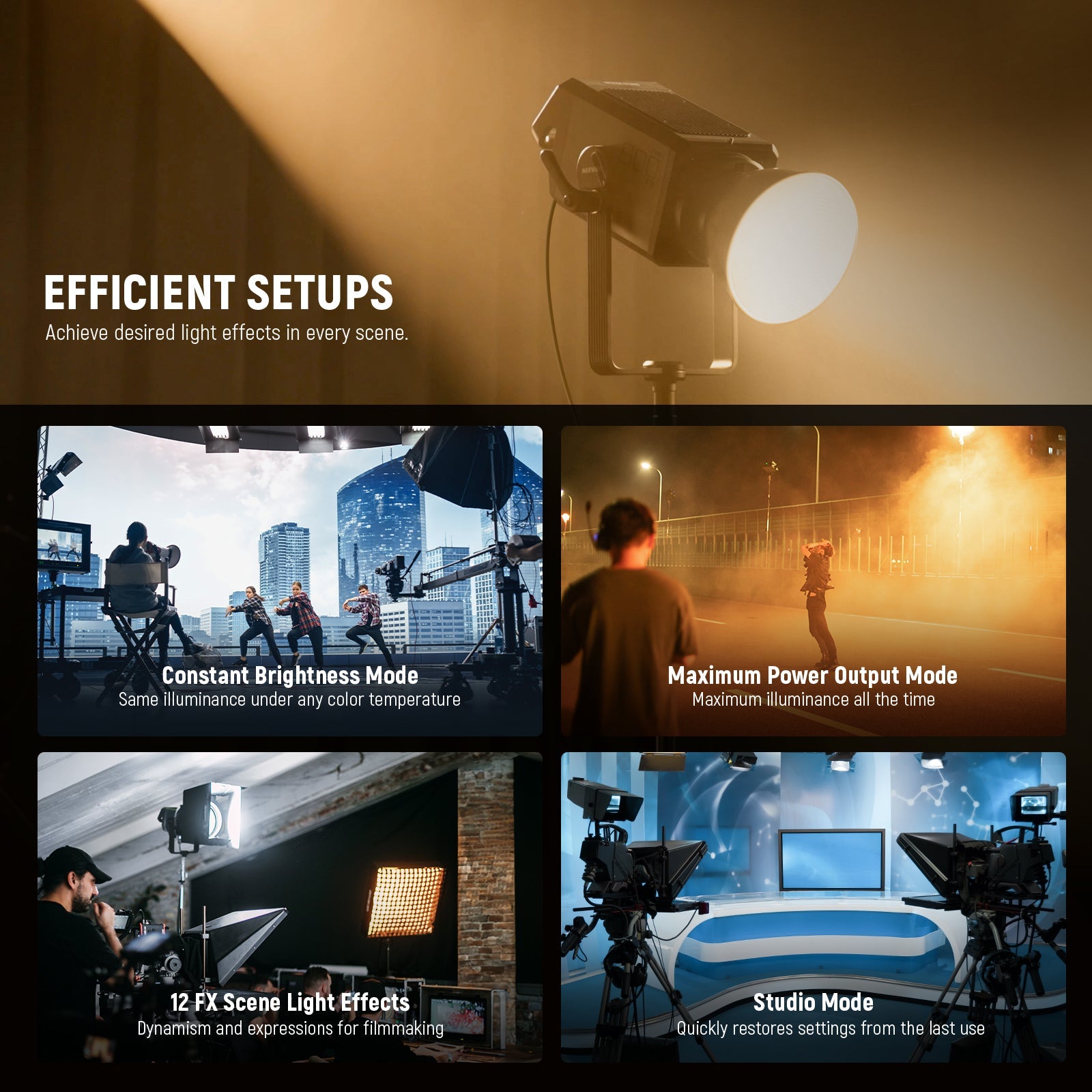 NEEWER AS600B 600W LED COB Continuous Video Light – Studio