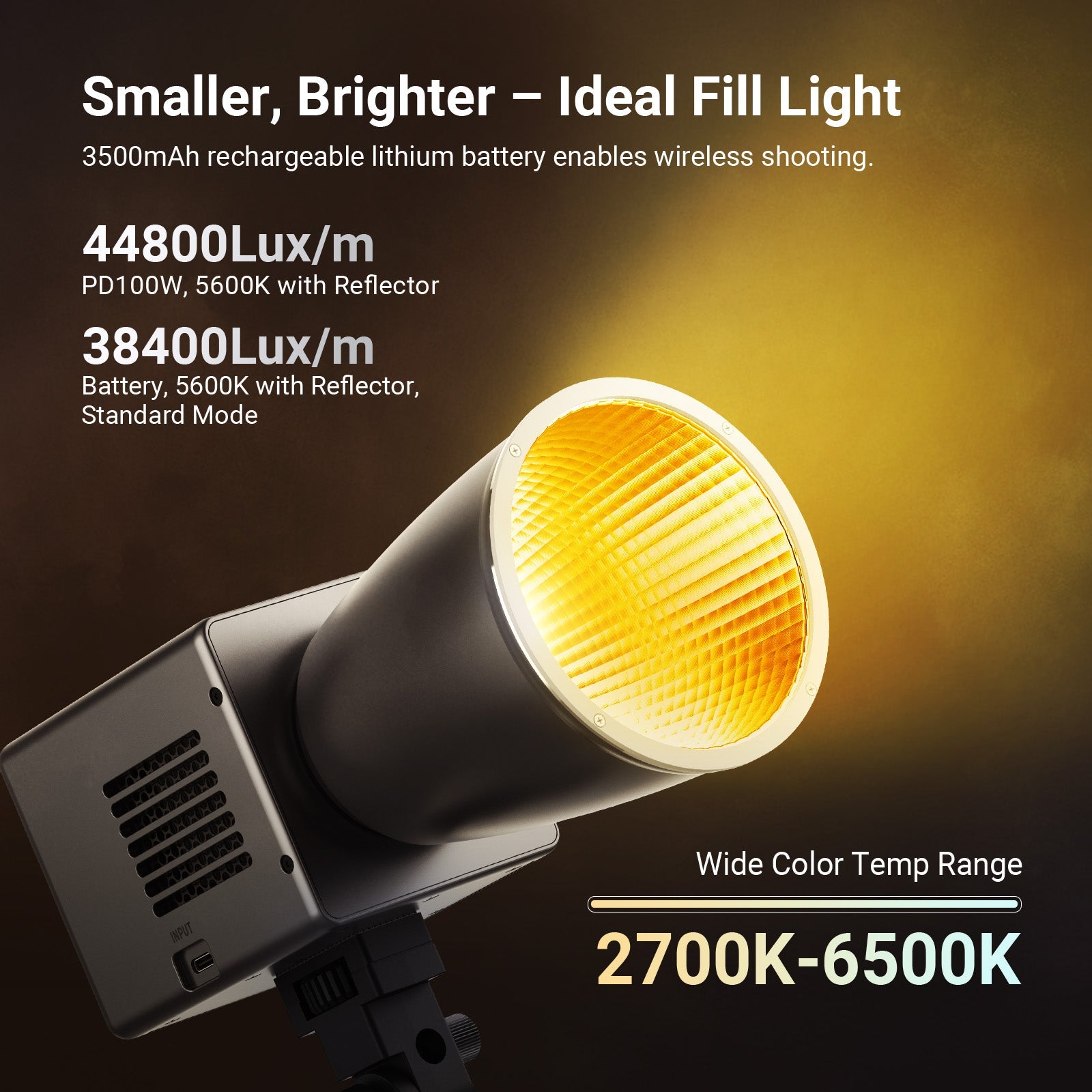 NEEWER HB60B Portable Handheld Mini LED Video Light is smaller yet brighter.