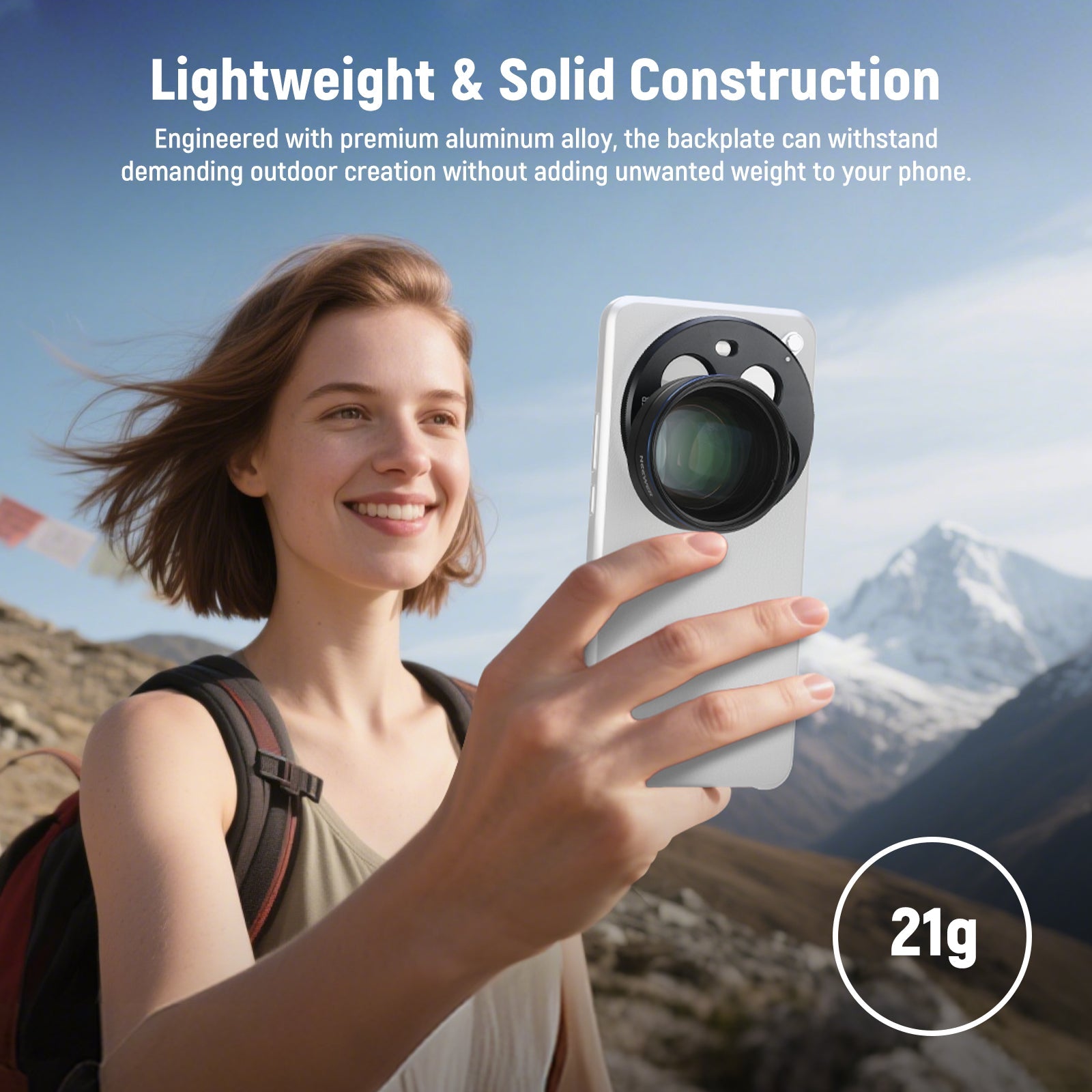 NEEWER PA111 Lens Backplate for Xiaomi 15 Ultra is lightweight.