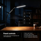 NEEWER ME-DL02 12W Clip On LED Lamp is simple to adjust brightness and color temperature.