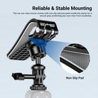NEEWER AC055 Car Sun Visor Mount comes with non slip silicone pads inside the clamp.