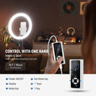 NEEWER RH12B Pro LED Ring Light can be controlled with one hand.