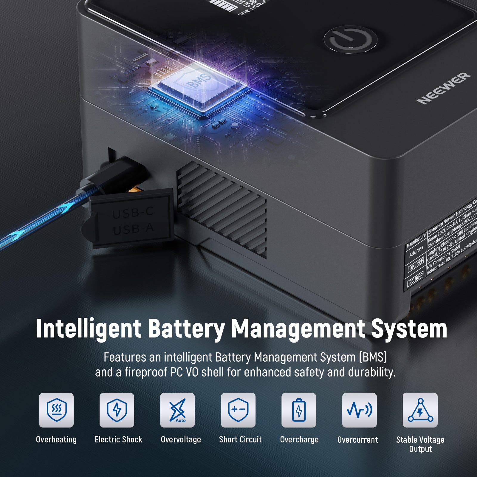 NEEWER PS099E 6800mAh 14.5V 99Wh V Mount Battery - NEEWER – NEEWER.UK
