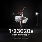 Ultra fast recycle time of 0.01-1.5s lets you fire every breathtaking shot without waiting.